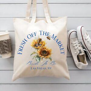 Sunflower Fresh Off The Market Tote Bag